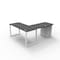 We'Re It Connect It L-Shaped Desk, 77 in D X 30 in H, 60 in W X Thermally Fused Laminate DI60304824L1BBF-WH-6307 - alternate 3